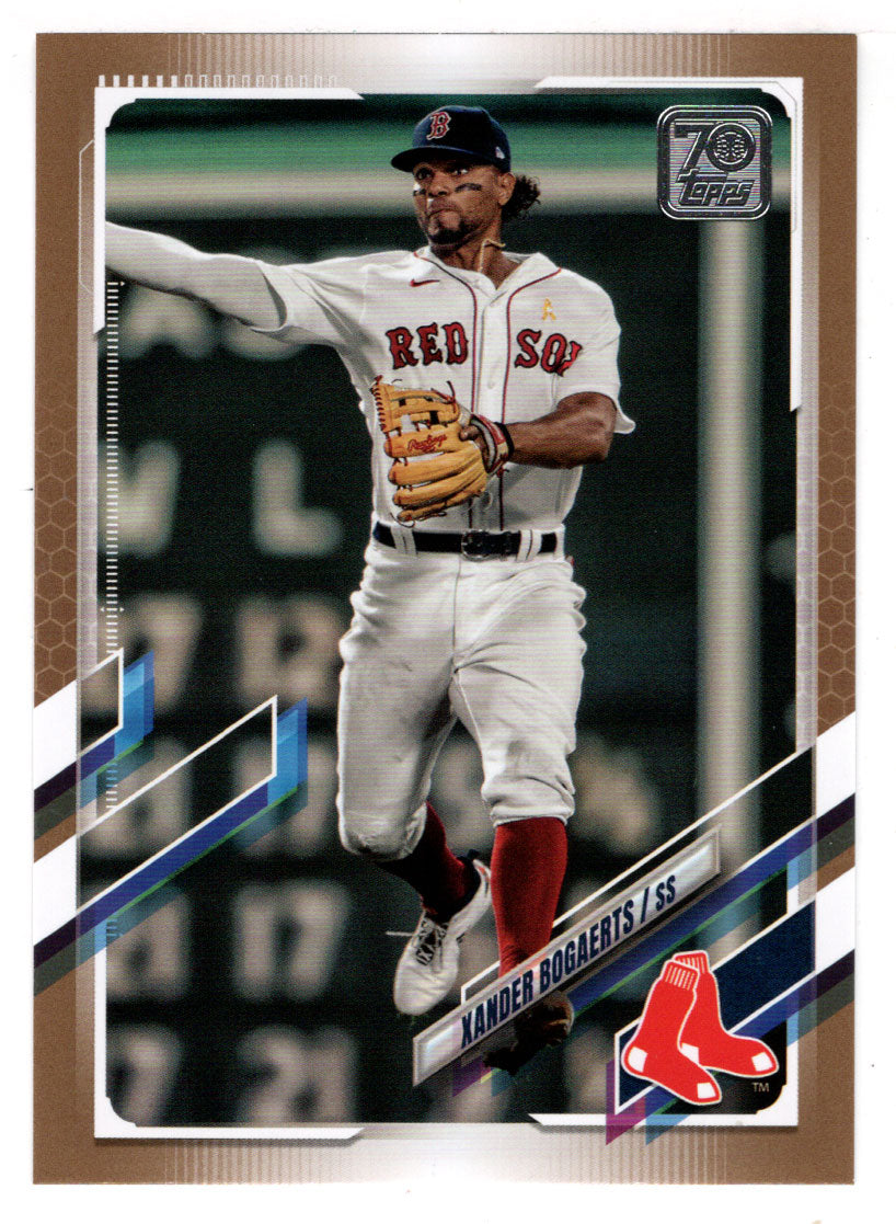 Xander Bogaerts 1652/2021 - Boston Red Sox (MLB Baseball Card) 2021 Topps GOLD # 476 Mint
