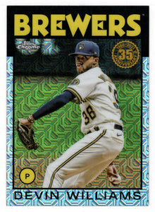 Devin Williams - Milwaukee Brewers (MLB Baseball Card) 2021 Topps Silver Pack Chrome # 86TC-48 Mint