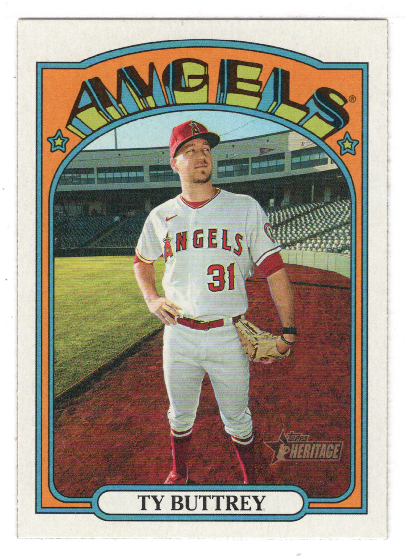 Ty Buttrey - Los Angeles Angels (MLB Baseball Card) 2021 Topps Heritage # 4 Mint