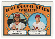 Alec Bohm RC - Spencer Howard RC - Philadelphia Phillies (MLB Baseball Card) 2021 Topps Heritage # 11 Mint