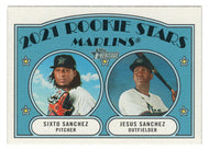 Sixto Sanchez RC - Jesus Sanchez RC - Miami Marlins (MLB Baseball Card) 2021 Topps Heritage # 15 Mint