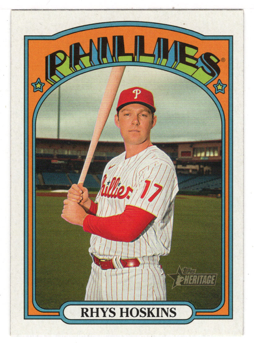 Rhys Hoskins - Philadelphia Phillies (MLB Baseball Card) 2021 Topps Heritage # 19 Mint