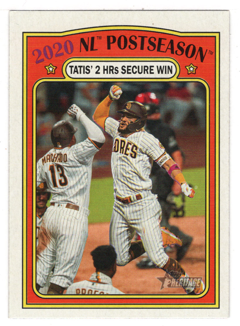 Fernando Tatis Jr. - San Diego Padres - 2020 NL Post Season (MLB Baseball Card) 2021 Topps Heritage # 22 Mint