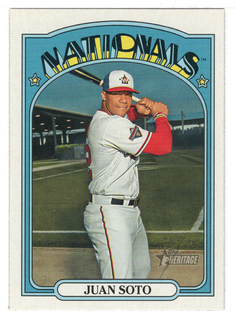 Juan Soto - Washington Nationals (MLB Baseball Card) 2021 Topps Heritage # 35 Mint