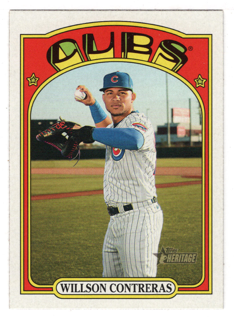 Willson Contreras - Chicago Cubs (MLB Baseball Card) 2021 Topps Heritage # 41 Mint