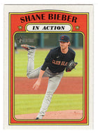 Shane Bieber - Cleveland Indians - In Action (MLB Baseball Card) 2021 Topps Heritage # 48 Mint
