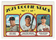 Ryan Jeffers RC - Joey Bart RC - Daulton Varsho RC - 2021 Rookie Stars (MLB Baseball Card) 2021 Topps Heritage # 49 Mint