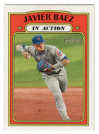 Javier Baez - Chicago Cubs - In Action (MLB Baseball Card) 2021 Topps Heritage # 52 Mint