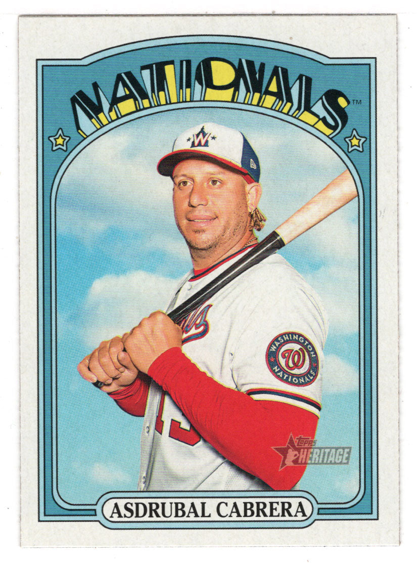 Asdrubal Cabrera - Washington Nationals (MLB Baseball Card) 2021 Topps Heritage # 66 Mint