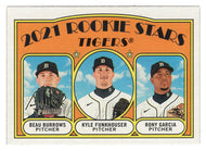 Beau Burrows RC - Rony Garcia RC - Kyle Funkhouser - Detroit Tigers - 2021 Rookie Stars (MLB Baseball Card) 2021 Topps Heritage # 71 Mint