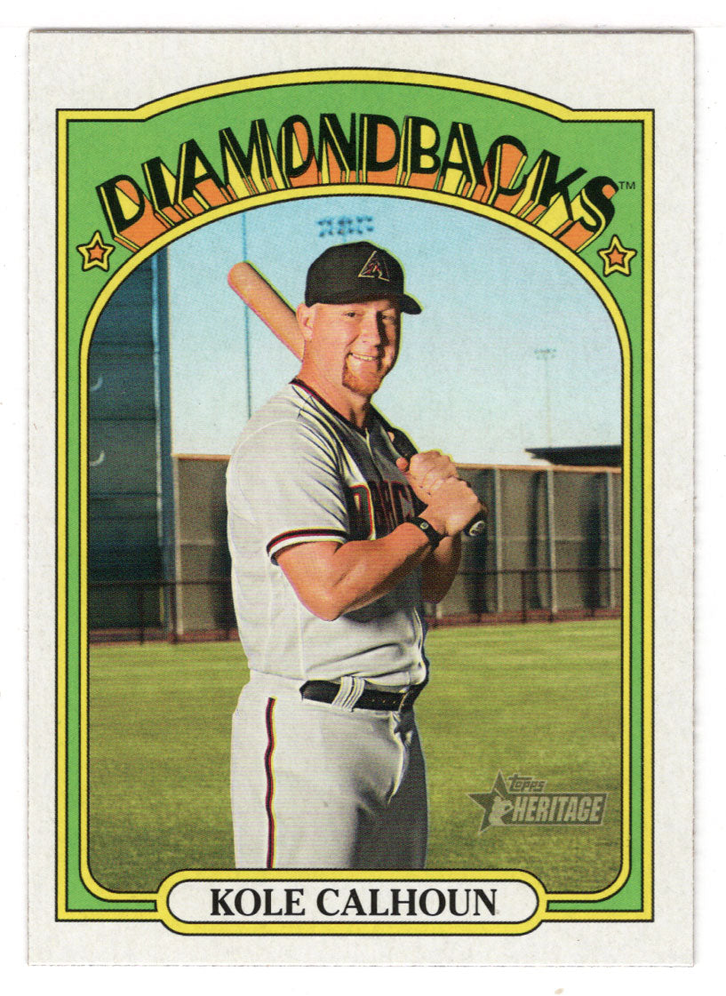 Kole Calhoun - Arizona Diamondbacks (MLB Baseball Card) 2021 Topps Heritage # 75 Mint