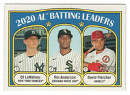 David Fletcher - DJ LeMahieu - Tim Anderson - 2020 AL Batting Leaders (MLB Baseball Card) 2021 Topps Heritage # 86 Mint