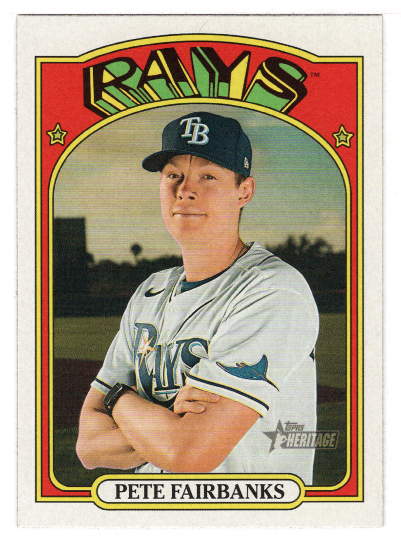 Pete Fairbanks - Tampa Bay Rays (MLB Baseball Card) 2021 Topps Heritage # 105 Mint