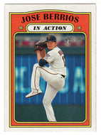 Jose Berrios - Minnesota Twins - In Action (MLB Baseball Card) 2021 Topps Heritage # 114 Mint