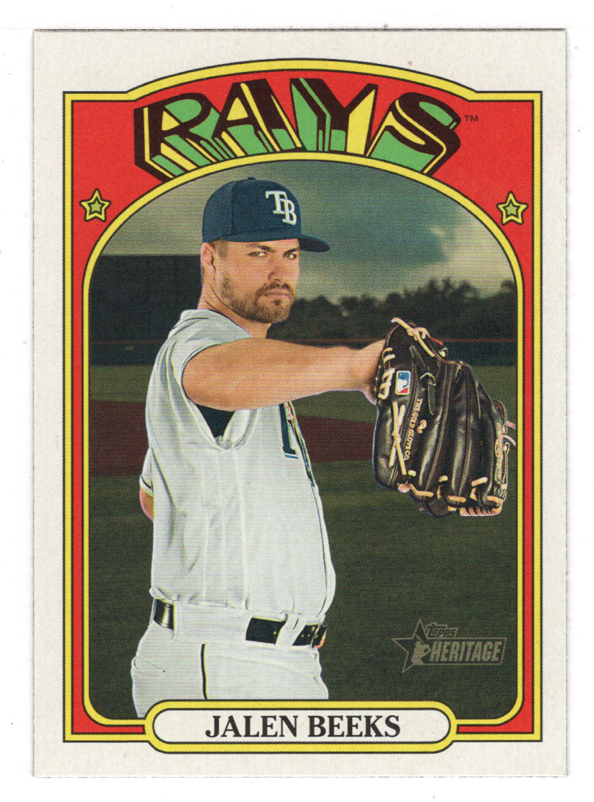 Jalen Beeks - Tampa Bay Rays (MLB Baseball Card) 2021 Topps Heritage # 115 Mint