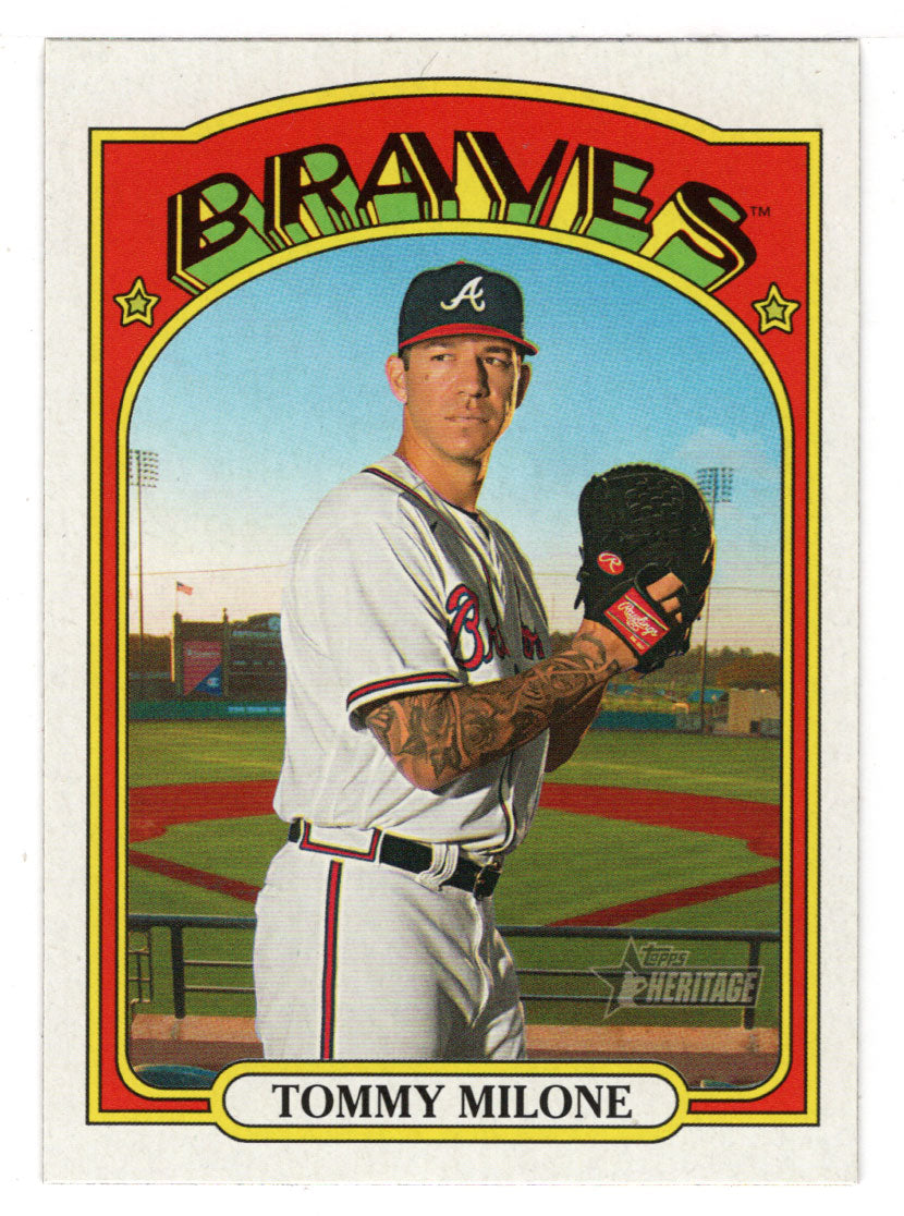 Tommy Milone - Atlanta Braves (MLB Baseball Card) 2021 Topps Heritage # 116 Mint