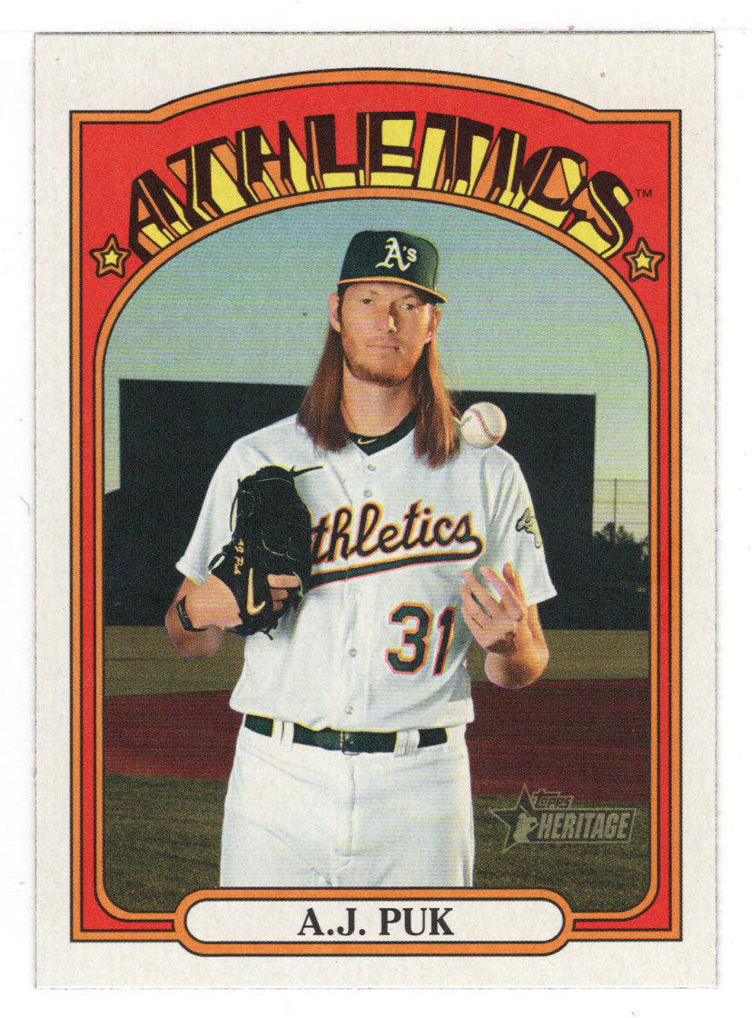 A.J. Puk - Oakland Athletics (MLB Baseball Card) 2021 Topps Heritage # –  PictureYourDreams