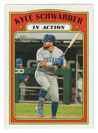 Kyle Schwarber - Chicago Cubs - In Action (MLB Baseball Card) 2021 Topps Heritage # 140 Mint