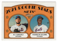 Ali Sanchez RC - Franklyn Kilome RC - New York Mets - 2021 Rookie Stars (MLB Baseball Card) 2021 Topps Heritage # 155 Mint