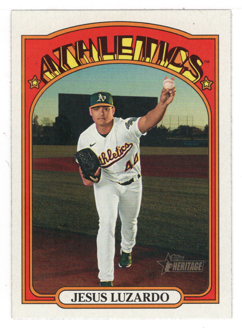 Jesus Luzardo - Oakland Athletics (MLB Baseball Card) 2021 Topps Heritage # 160 Mint