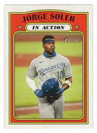 Jorge Soler - Kansas City Royals - In Action (MLB Baseball Card) 2021 Topps Heritage # 166 Mint