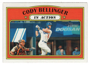 Cody Bellinger - Los Angeles Dodgers - In Action (MLB Baseball Card) 2021 Topps Heritage # 174 Mint