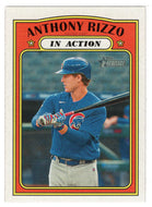 Anthony Rizzo - Chicago Cubs - In Action (MLB Baseball Card) 2021 Topps Heritage # 176 Mint