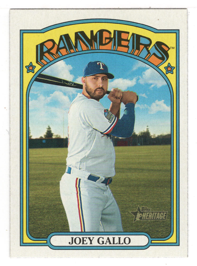 Joey Gallo - Texas Rangers (MLB Baseball Card) 2021 Topps Heritage # 179 Mint