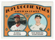 Jo Adell RC - Nick Madrigal RC - 2021 Rookie Stars (MLB Baseball Card) 2021 Topps Heritage # 187 Mint