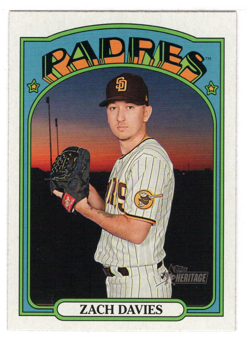 Zach Davies - San Diego Padres (MLB Baseball Card) 2021 Topps Heritage # 199 Mint