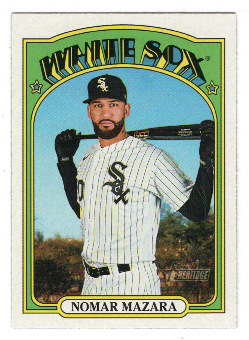 Nomar Mazara - Chicago White Sox (MLB Baseball Card) 2021 Topps Heritage # 202 Mint