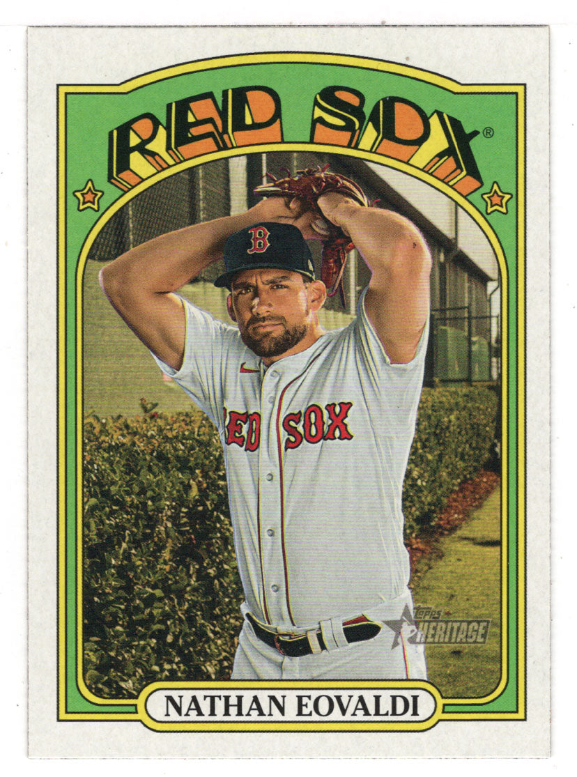 Nathan Eovaldi - Boston Red Sox (MLB Baseball Card) 2021 Topps Heritage # 205 Mint