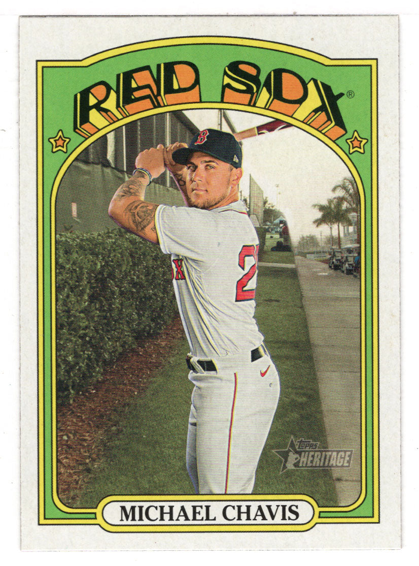 Michael Chavis - Boston Red Sox (MLB Baseball Card) 2021 Topps Heritage # 227 Mint