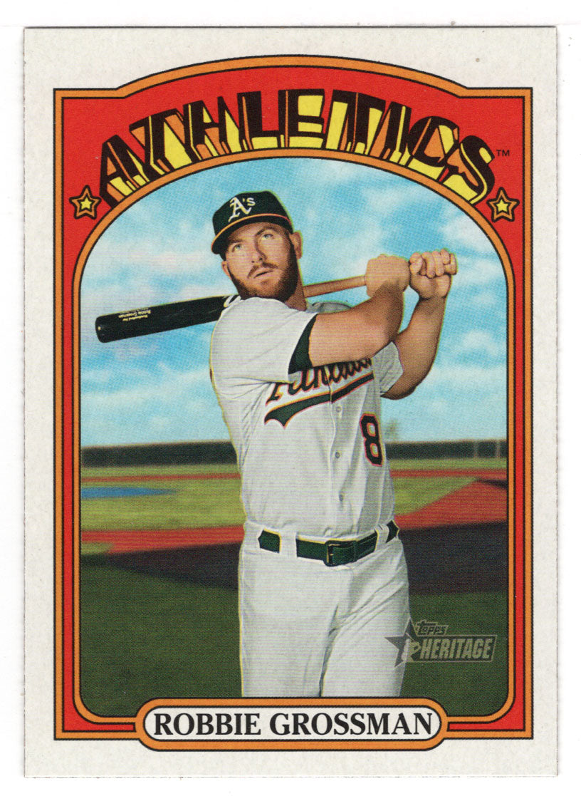 Robbie Grossman - Oakland Athletics (MLB Baseball Card) 2021 Topps Heritage # 231 Mint