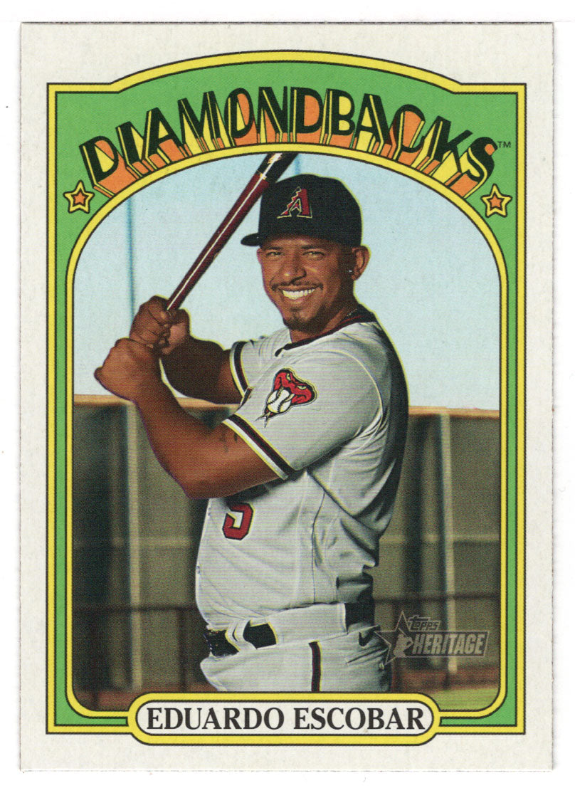 Eduardo Escobar - Arizona Diamondbacks (MLB Baseball Card) 2021 Topps Heritage # 237 Mint
