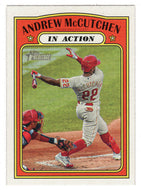 Andrew McCutchen - Philadelphia Phillies - In Action (MLB Baseball Card) 2021 Topps Heritage # 240 Mint
