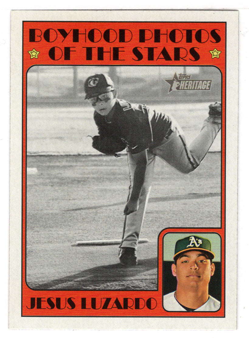 Jesus Luzardo - Oakland Athletics - Boyhood Photos (MLB Baseball Card) 2021 Topps Heritage # 265 Mint