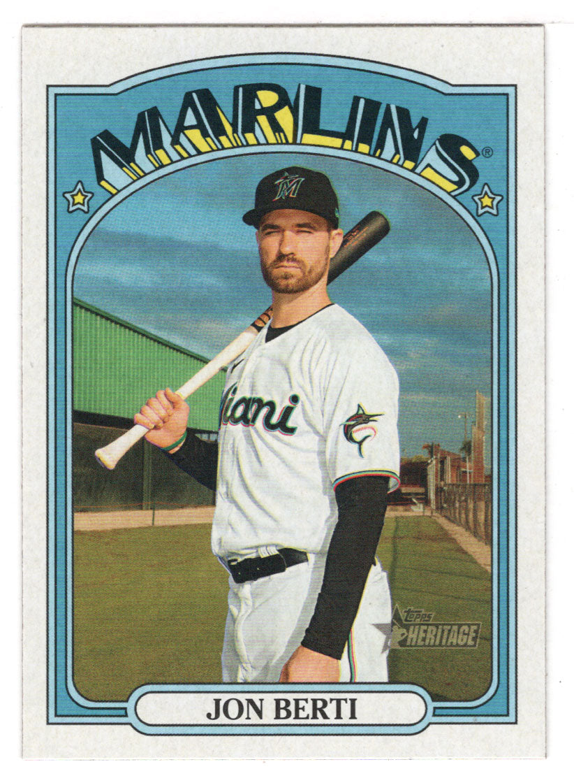 Jon Berti - Miami Marlins (MLB Baseball Card) 2021 Topps Heritage # 288 Mint