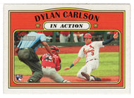 Dylan Carlson - St. Louis Cardinals - In Action (MLB Baseball Card) 2021 Topps Heritage # 296 Mint