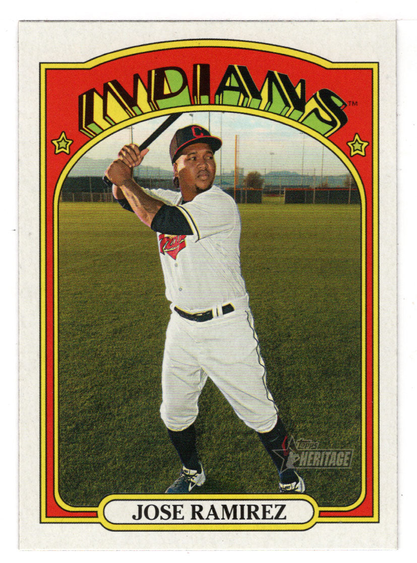 Jose Ramirez - Cleveland Indians (MLB Baseball Card) 2021 Topps Heritage # 297 Mint