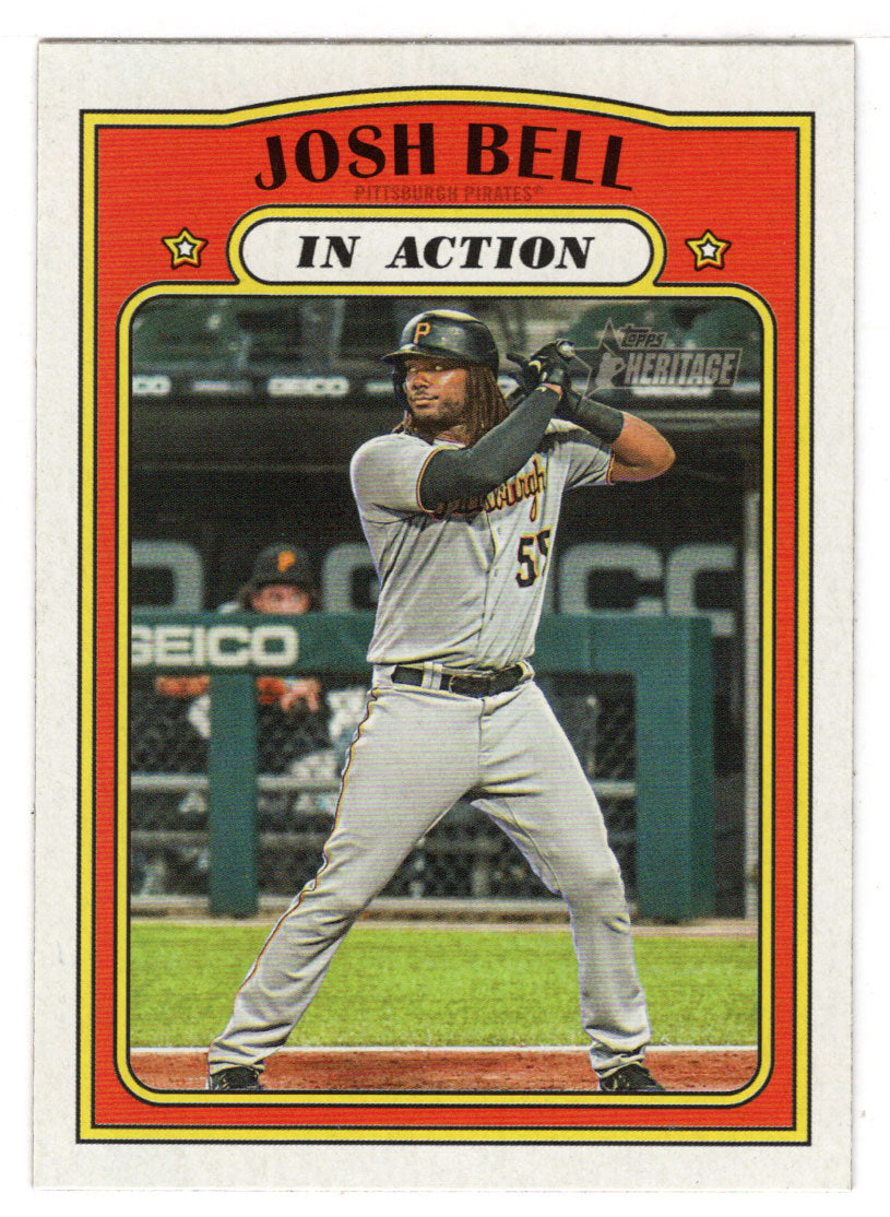 Josh Bell - Pittsburgh Pirates - In Action (MLB Baseball Card) 2021 Topps Heritage # 310 Mint