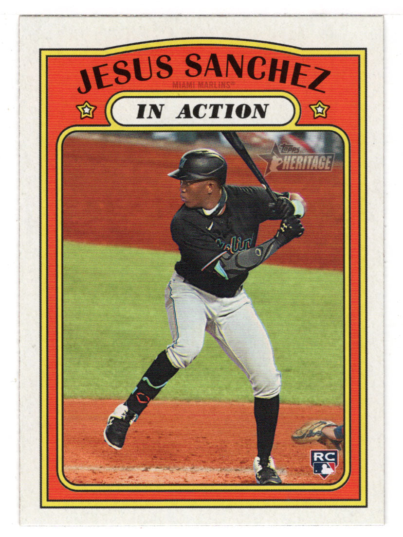 Jesus Sanchez - Miami Marlins (MLB Baseball Card) 2021 Topps Heritage # 312 Mint