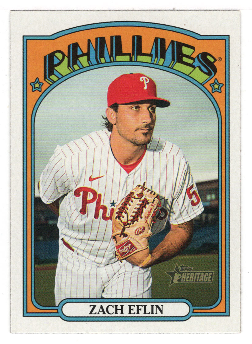 Zach Eflin - Philadelphia Phillies (MLB Baseball Card) 2021 Topps Heritage # 318 Mint