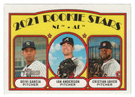 Ian Anderson RC - Deivi Garcia RC - Cristian Javier RC - 2021 Rookie Stars (MLB Baseball Card) 2021 Topps Heritage # 325 Mint