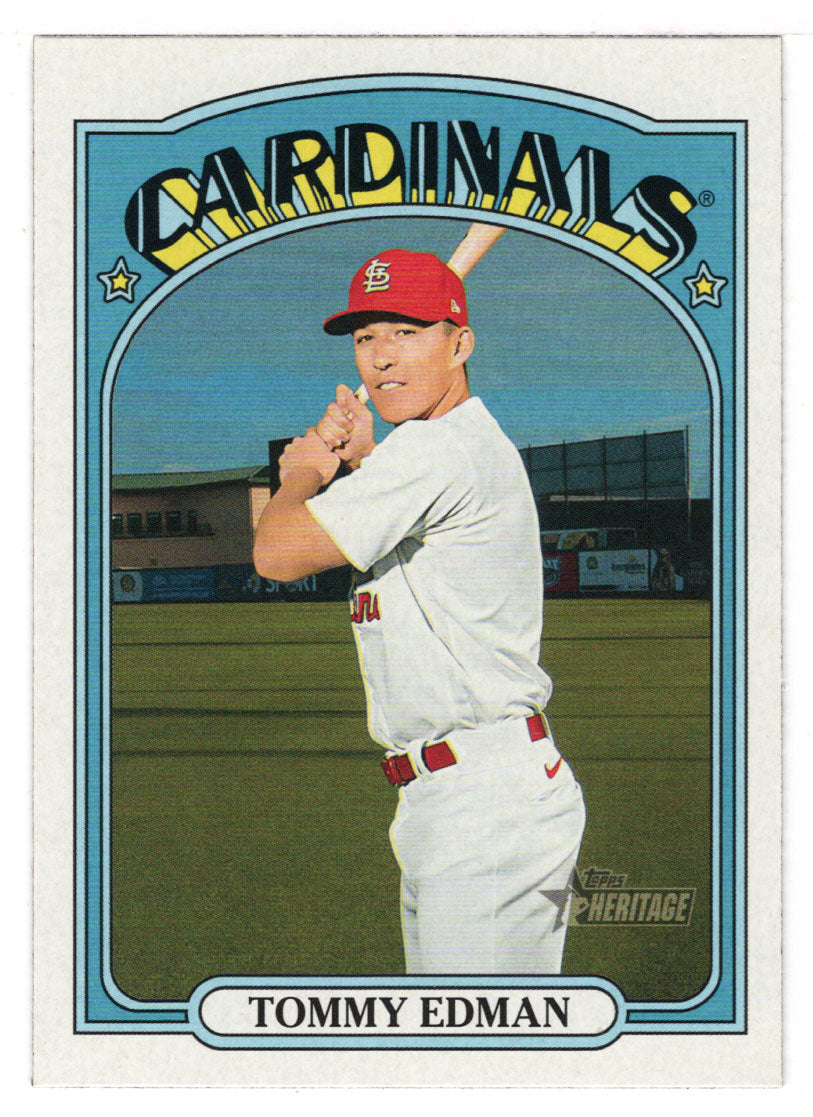 Tommy Edman - St. Louis Cardinals (MLB Baseball Card) 2021 Topps Heritage # 341 Mint