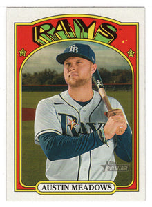 Austin Meadows - Tampa Bay Rays (MLB Baseball Card) 2021 Topps Heritage # 364 Mint