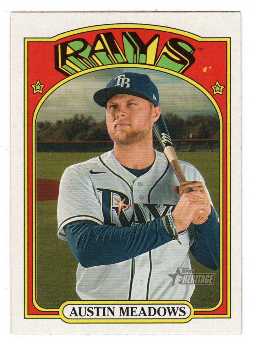 Austin Meadows - Tampa Bay Rays (MLB Baseball Card) 2021 Topps Heritage # 364 Mint