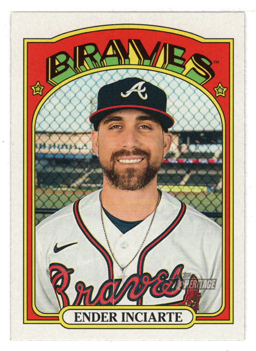 Ender Inciarte - Atlanta Braves (MLB Baseball Card) 2021 Topps Heritage # 374 Mint