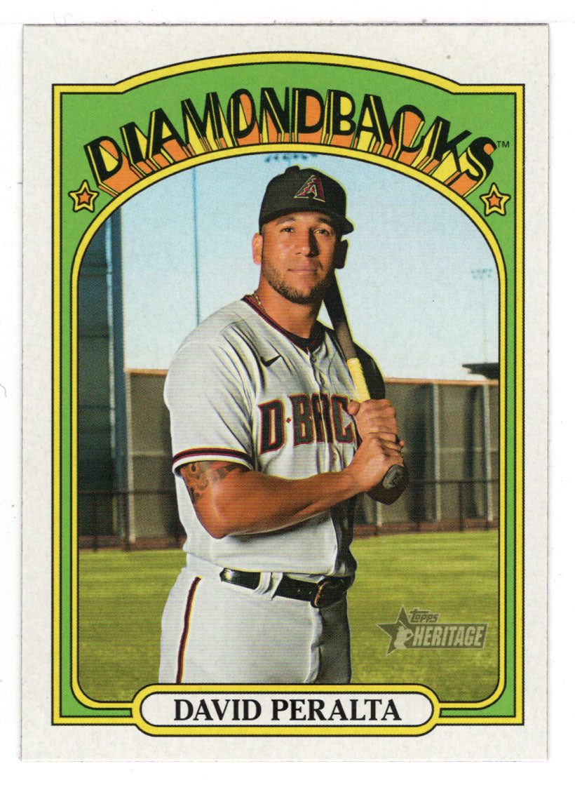 David Peralta - Arizona Diamondbacks - SP (MLB Baseball Card) 2021 Topps Heritage # 436 Mint