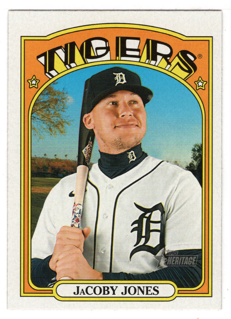 JaCoby Jones - Detroit Tigers - SP (MLB Baseball Card) 2021 Topps Heritage # 496 Mint